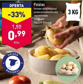 Oferta de Patatas por 0,99€ en ALDI