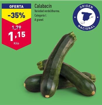 Oferta de Calabacin por 1,15€ en ALDI