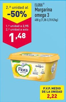Oferta de Flora - Margarina Omega 3 por 2,95€ en ALDI