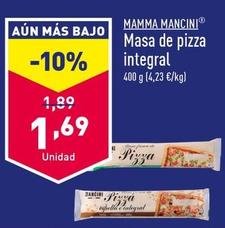 Oferta de Mamma Mancini - Masa De Pizza Integral por 1,69€ en ALDI