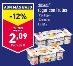 Oferta de Milsani - Yogur Con Frutas por 2,09€ en ALDI