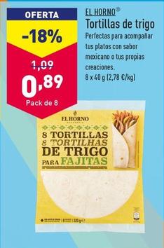 Oferta de El Horno - Tortillas De Trigo por 0,89€ en ALDI