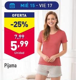 Oferta de Pijama por 5,99€ en ALDI