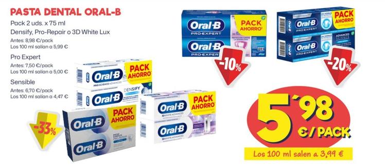 Oferta de Oral B - Pasta Dental por 5,98€ en Ahorramas