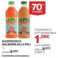 Oferta de Gazpacho por 4,59€ en El Corte Inglés