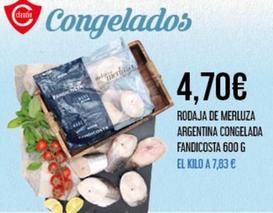 Oferta de Fandicosta - Rodaja De Merluza Argentina Congelada por 4,7€ en Claudio