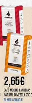 Oferta de Candelas - Café Molido Natural O Mezcla por 2,65€ en Claudio
