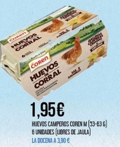 Oferta de Coren - Huevos Camperos por 1,95€ en Claudio