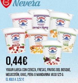 Oferta de Larsa - Yogur Con Cereza por 0,44€ en Claudio