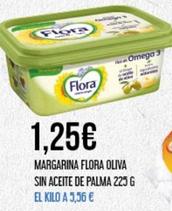 Oferta de Flora - Margarina Flora Oliva Sin Aceite De Palma por 1,25€ en Claudio