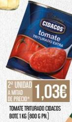 Oferta de Cidacos - Tomate Triturado Bote por 1,03€ en Claudio