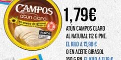 Oferta de Campos - Atún Claro Al Natural por 1,79€ en Claudio