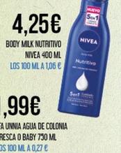 Oferta de Body milk por 4,25€ en Claudio