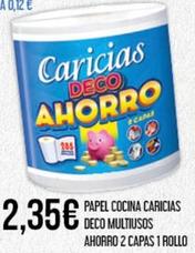 Oferta de Caricias - Papel Cocina Deco Multiusos por 2,35€ en Claudio