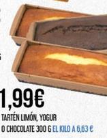 Oferta de Tarten Limón, Yogur O Chocolate por 1,99€ en Claudio