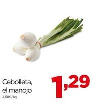 Oferta de Cebolleta por 1,29€ en Alimerka