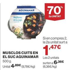 Oferta de Aguinamar - Musclos Cuits En El Suc  por 4,89€ en Supercor Exprés