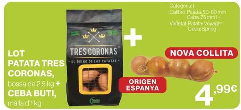 Oferta de Tres Coronas - Lot Patata por 4,99€ en Supercor Exprés