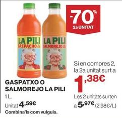 Oferta de La Pili - Gaspatxo O Salmorejo por 4,59€ en Supercor Exprés