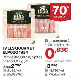 Oferta de Elpozo - Talls Gourmet 1954 por 2,75€ en Supercor Exprés