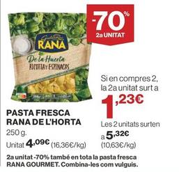 Oferta de Rana - Pasta Fresca De L'horta por 4,09€ en Supercor Exprés