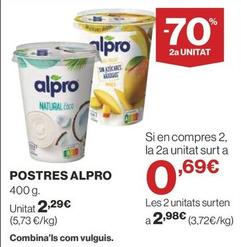Oferta de Alpro - Postres por 2,29€ en Supercor Exprés