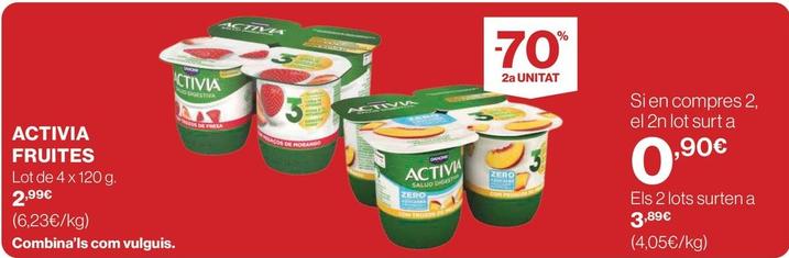 Oferta de Danone - Activia Fruites por 2,99€ en Supercor Exprés