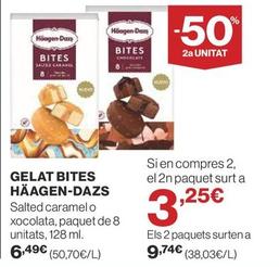 Oferta de Häagen-dazs - Gelat Bites por 6,49€ en Supercor Exprés