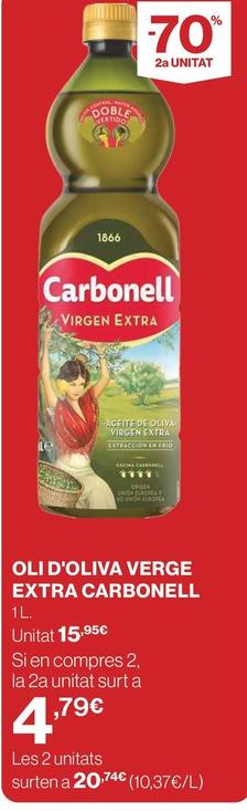 Oferta de Carbonell - Oli D'oliva Verge Extra por 15,95€ en Supercor Exprés