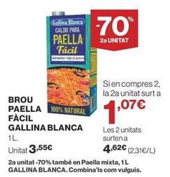 Oferta de Gallina Blanca - Brou Paella Fàcil por 3,55€ en Supercor Exprés