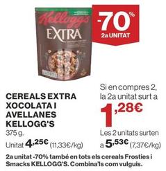 Oferta de Kellogg's - Cereals Extra Xocolata I Avellanes por 4,25€ en Supercor Exprés