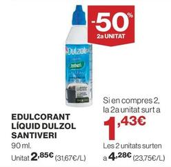 Oferta de Santiveri - Edulcorant Liquid Dulzol por 2,85€ en Supercor Exprés