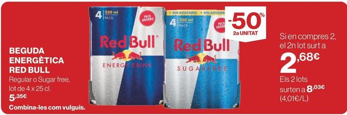 Oferta de Red Bull - Bebida Energética por 5,35€ en Supercor Exprés