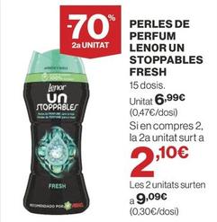 Oferta de Lenor - Perles De Perfum Un Stoppables Fresh por 6,99€ en Supercor Exprés