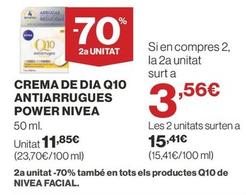 Oferta de Nivea - Crema De Dia Q10 Antiarrugues Power por 11,85€ en Supercor Exprés