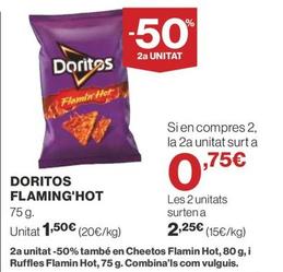 Oferta de Doritos - Flaming'hot por 1,5€ en Supercor Exprés