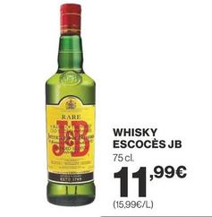 Oferta de J&b - Whisky Escocès por 11,99€ en Supercor Exprés