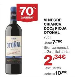Oferta de Otoñal - Vi Negre Criança Doca Rioja por 7,79€ en Supercor Exprés