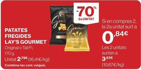 Oferta de Lay's - Patates Fregides Gourmet por 2,79€ en Supercor Exprés