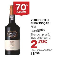 Oferta de Pocas - Vi De Porto Ruby por 8,99€ en Supercor Exprés