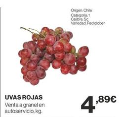 Oferta de Uvas Rojas por 4,89€ en Supercor Exprés