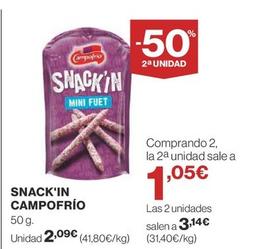 Oferta de Campofrío - Snack'in por 2,09€ en Supercor Exprés