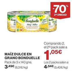 Oferta de Bonduelle - Maíz Dulce En Grano por 3,49€ en Supercor Exprés