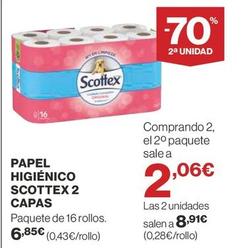 Oferta de Scottex - Papel Higiénico por 6,85€ en Supercor Exprés