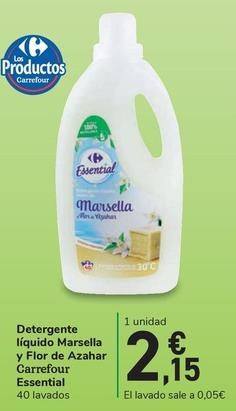 Oferta de Carrefour - Detergente Liquido Marsella Y Flor De Azahar Essential por 2,15€ en Carrefour Express