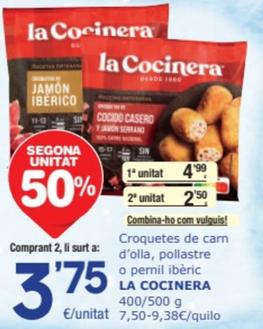 Oferta de La Cocinera - Croquetas De Carn D'olla, Pollastre O Pernil Iberic por 4,99€ en SPAR Fragadis