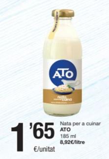 Oferta de Ato - Nata Per A Cuinar por 1,65€ en SPAR Fragadis