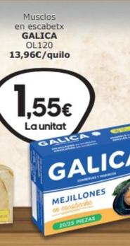 Oferta de Galica - Musclos En Escabetx por 1,55€ en SPAR Fragadis