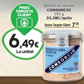 Oferta de Consorcio - Bonitol Al Natural por 7,3€ en SPAR Fragadis