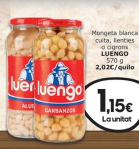 Oferta de Luengo - Mongeta Blanca Cuita, Llenties O Cigrons por 1,15€ en SPAR Fragadis